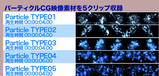 �ԉ΂̎��ʉf���f�ނƃp�[�e�B�N��CG�f���f�ށ@HANABI & Particle MovieMaterial